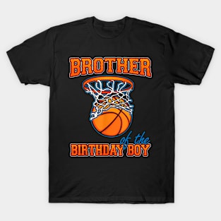 Brother Of The Birthday Boy Basketball Birthday Family Party T-Shirt